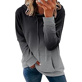 Women's Ombre Pullover Hoodie