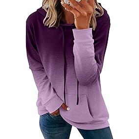 Women's Ombre Pullover Hoodie