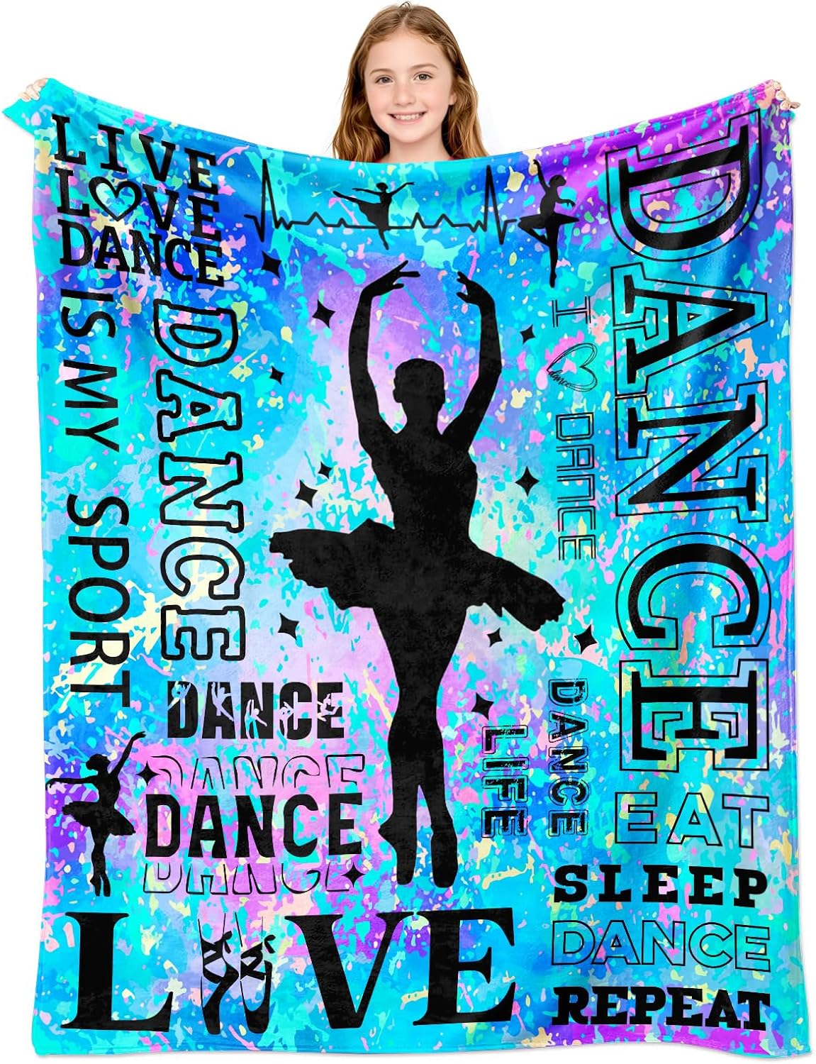 50"X40" Dance Blanket - Turquoise