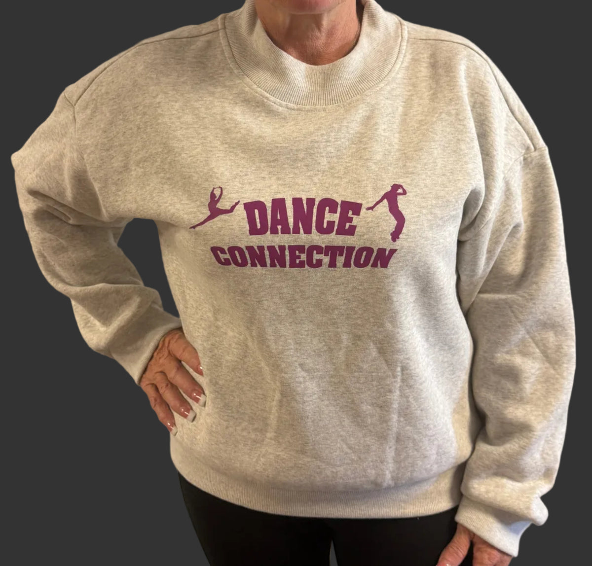 DC Logo Mock Neck Sweatshirt