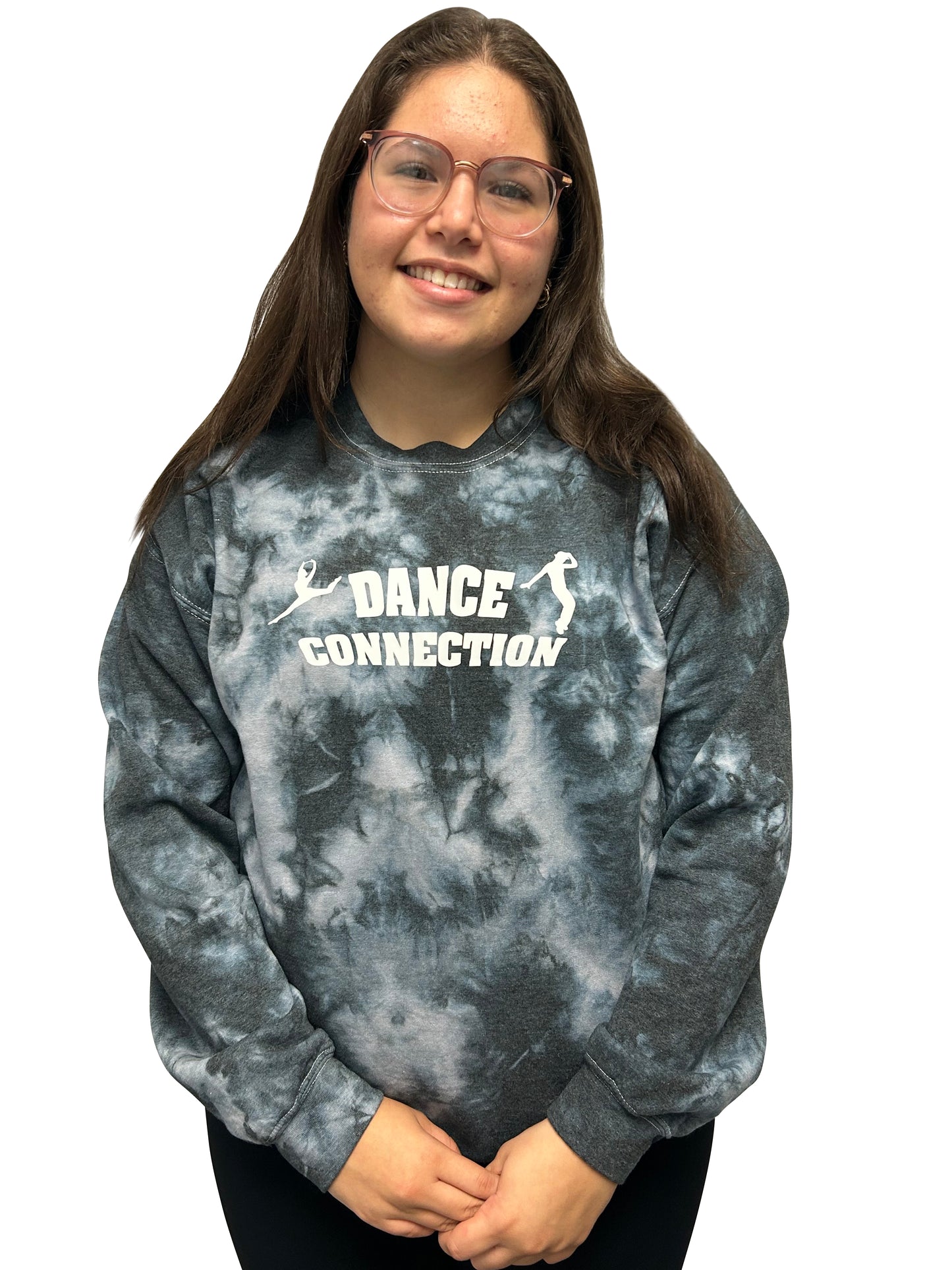 Black Crystal Essential Fleece Crew