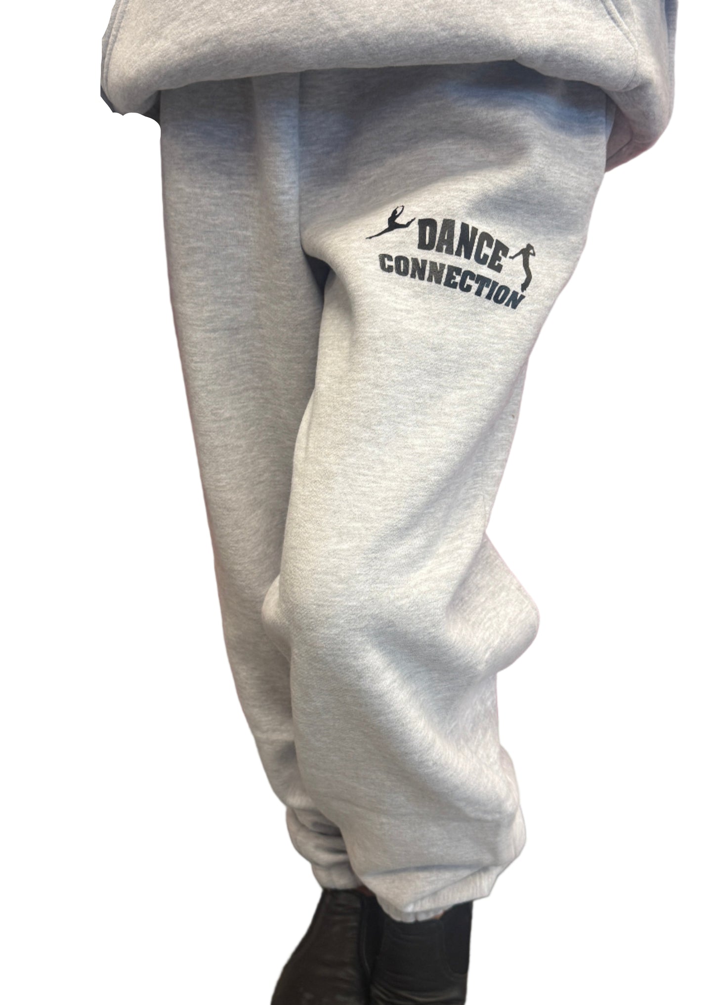 Oversized Hoodie & Joggers Sweatsuit Set Light Gray