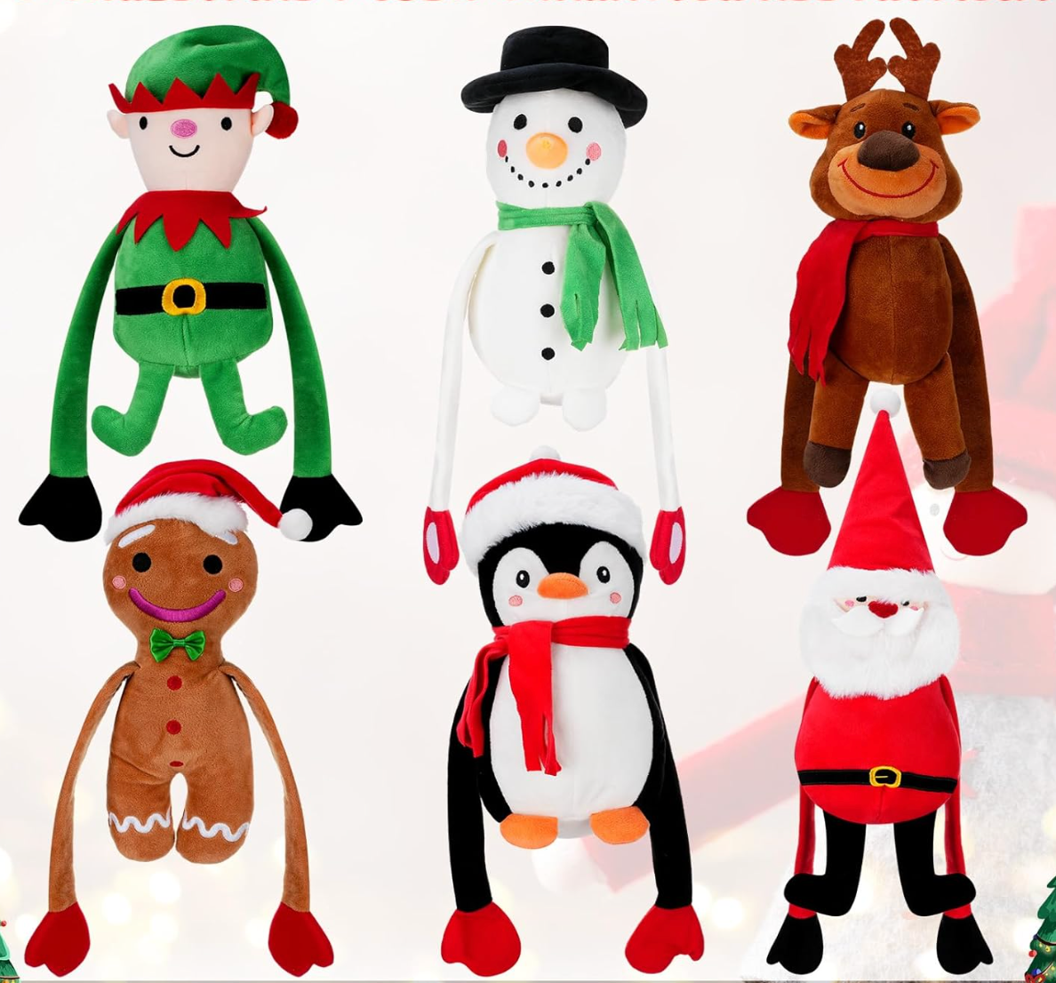 Christmas Huggable Stuffed Animals 12 inches tall