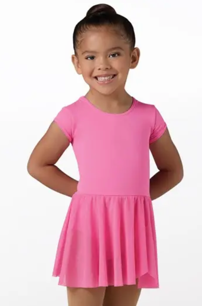 Kids Cap Sleeve Bow Back Dress