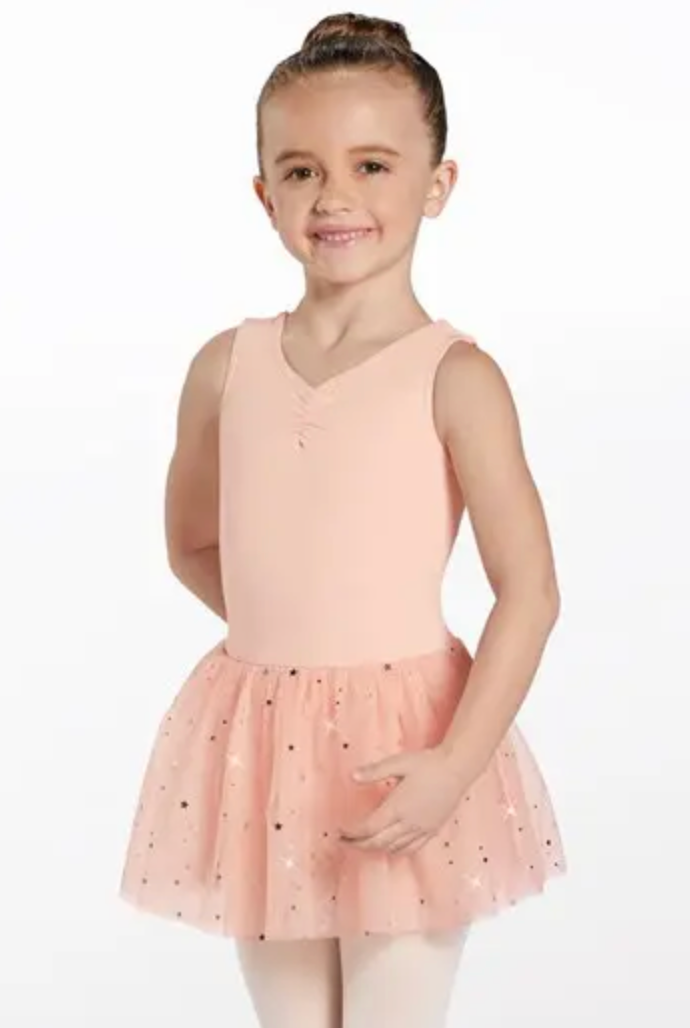 Kids Cotton Foil Star Dress