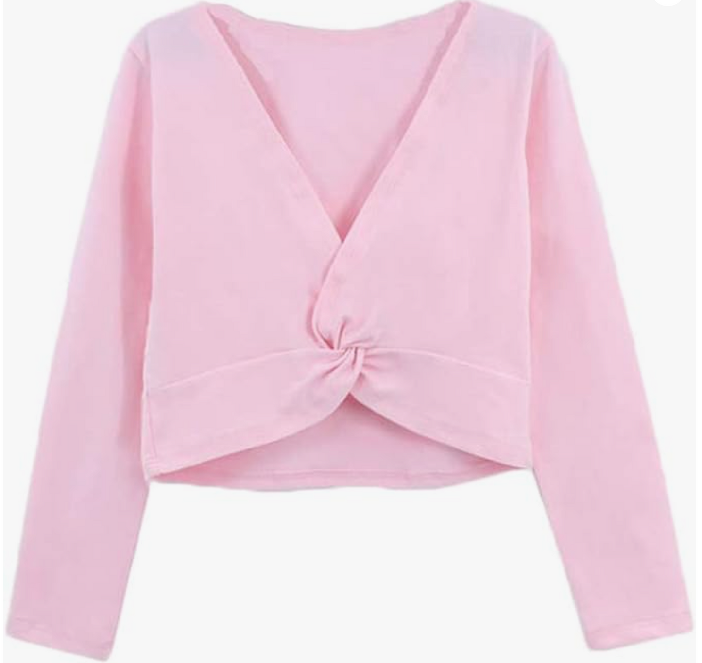 Girls Long Sleeve Front Knot Dance Wrap