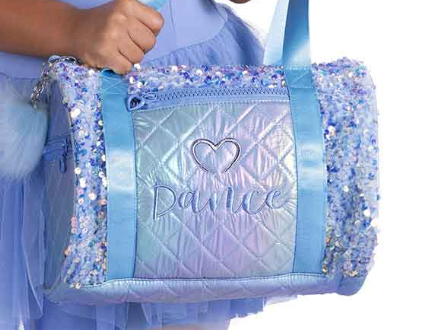 SPARKLE MY HEART DUFFLE BAG PINK