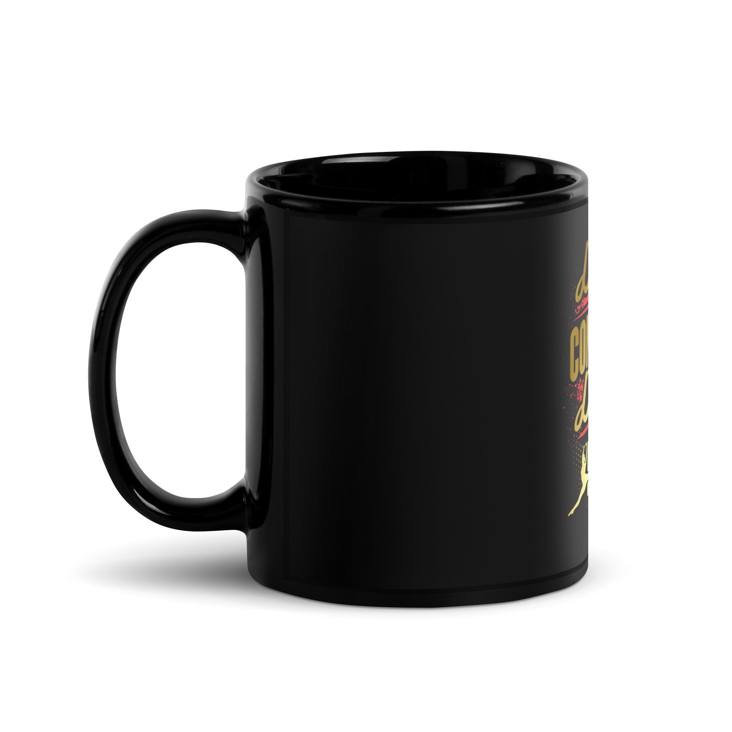 Dance Mom Black Glossy Mug