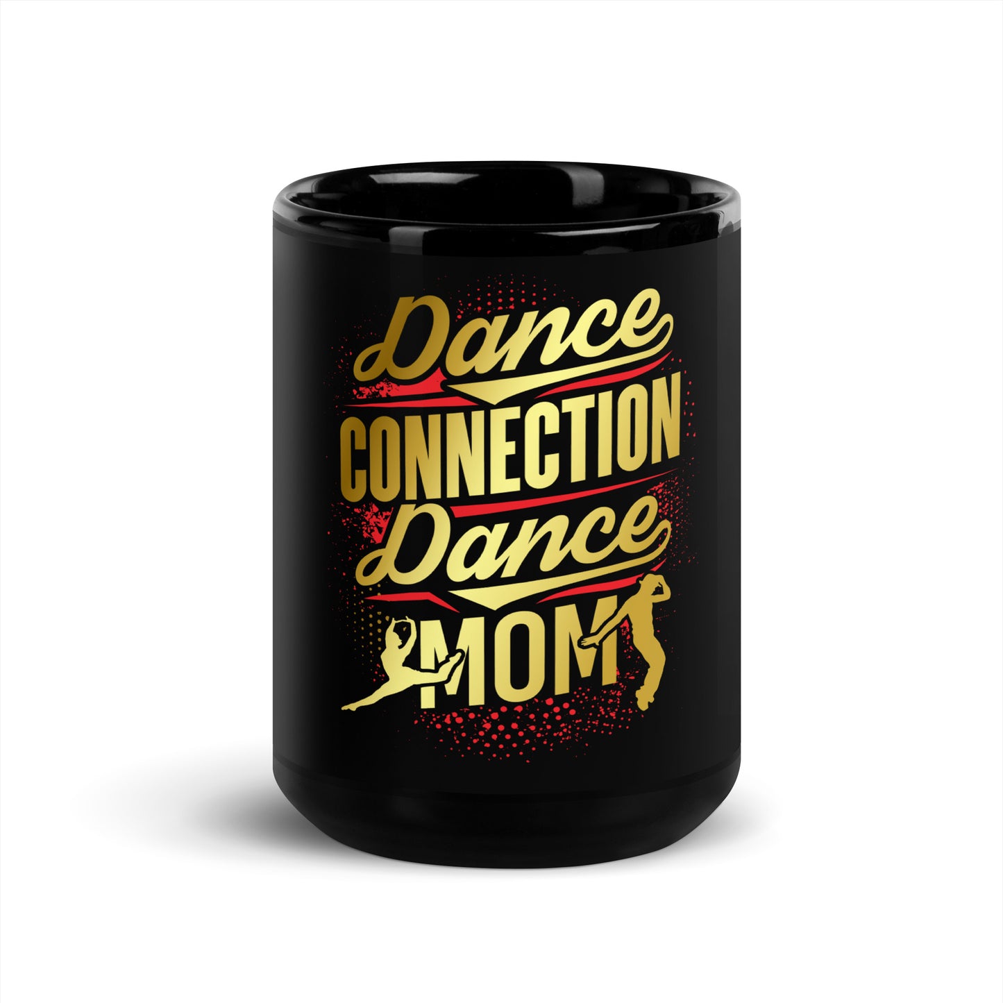 Dance Mom Black Glossy Mug