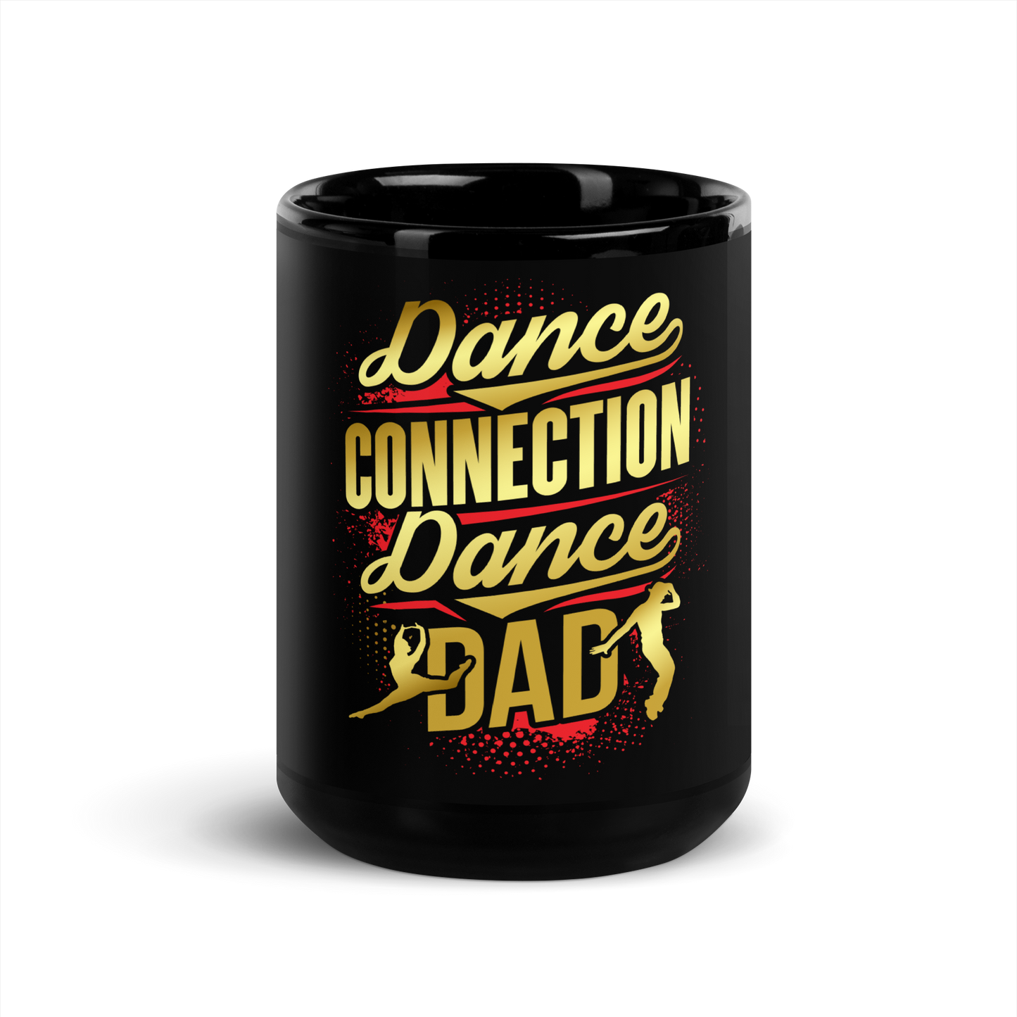 Dance Dad Black Glossy Mug