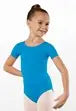 Short Sleeve High Back Leotard