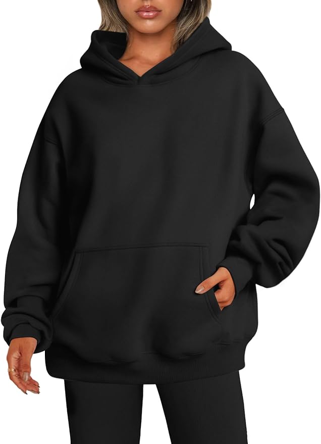 Oversized Dance Connection Black Hoodie