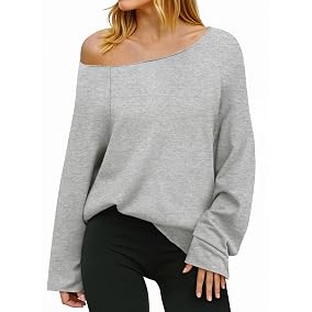 Off The Shoulder Oversized Sweatshirt