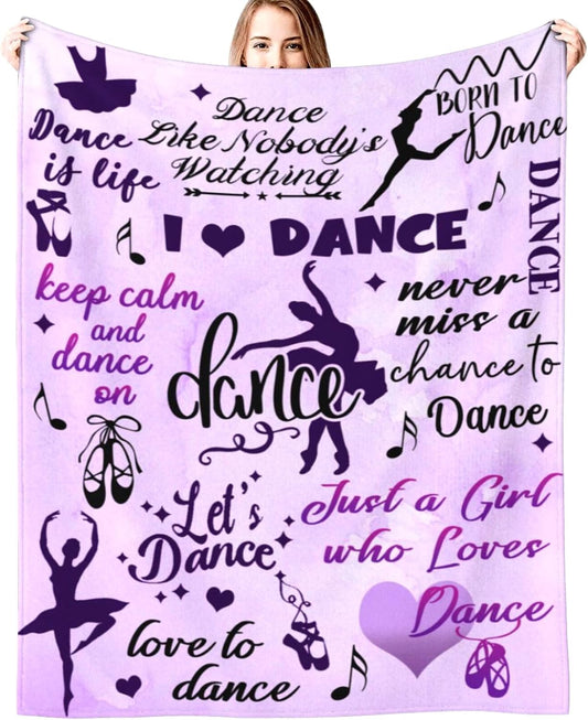 50"X40" Dance Blanket - Purple