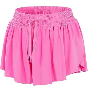 Girls Butterfly Shorts Flowy Shorts with Pocket and Black Dance Connection Logo