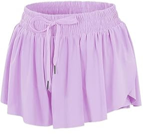 Girls Butterfly Shorts Flowy Shorts with Pocket and Black Dance Connection Logo