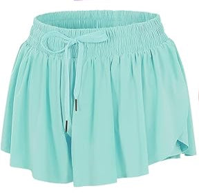 Girls Butterfly Shorts Flowy Shorts with Pocket and Black Dance Connection Logo