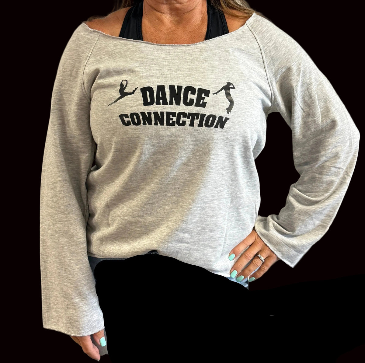 Off The Shoulder Oversized Sweatshirt