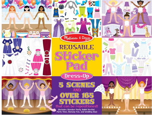 Melissa & Doug Reusable Sticker Pad: Dress-Up