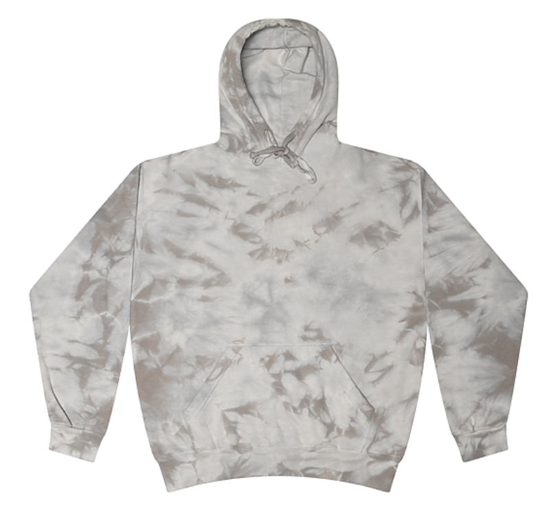 Oversized Dance Connection Hoodie Silver Tie-Dye