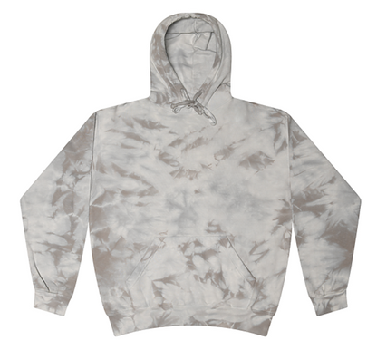 Oversized Dance Connection Hoodie Silver Tie-Dye