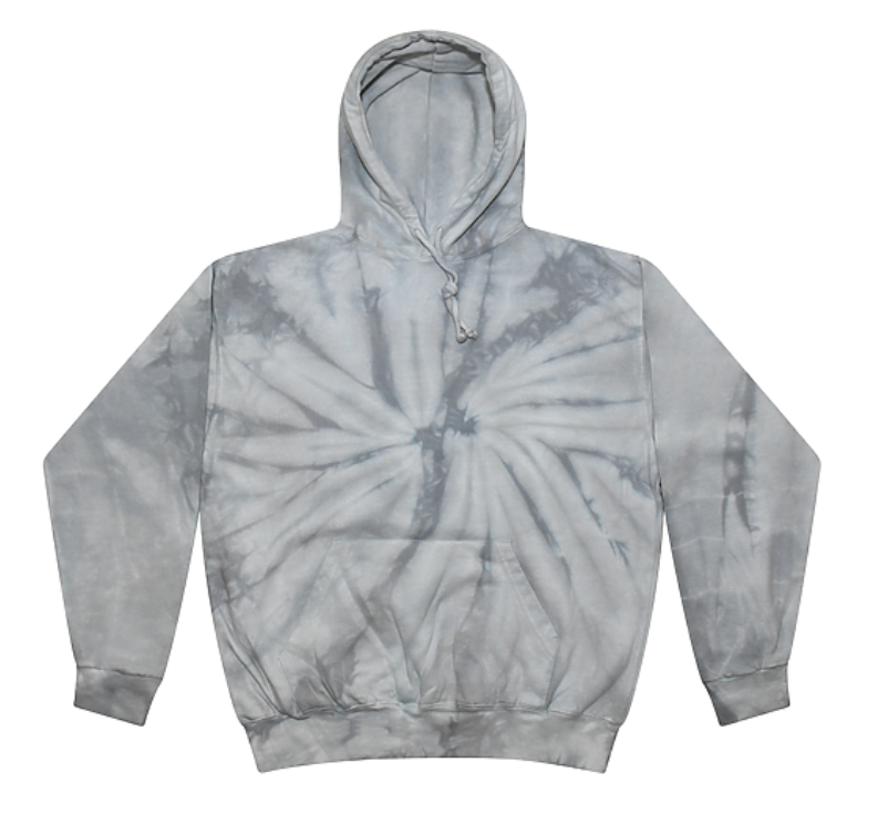 Oversized Dance Connection Hoodie Silver Tie-Dye
