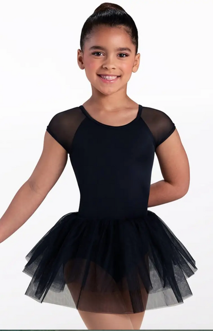 Kids Cap Sleeve Tutu Dress