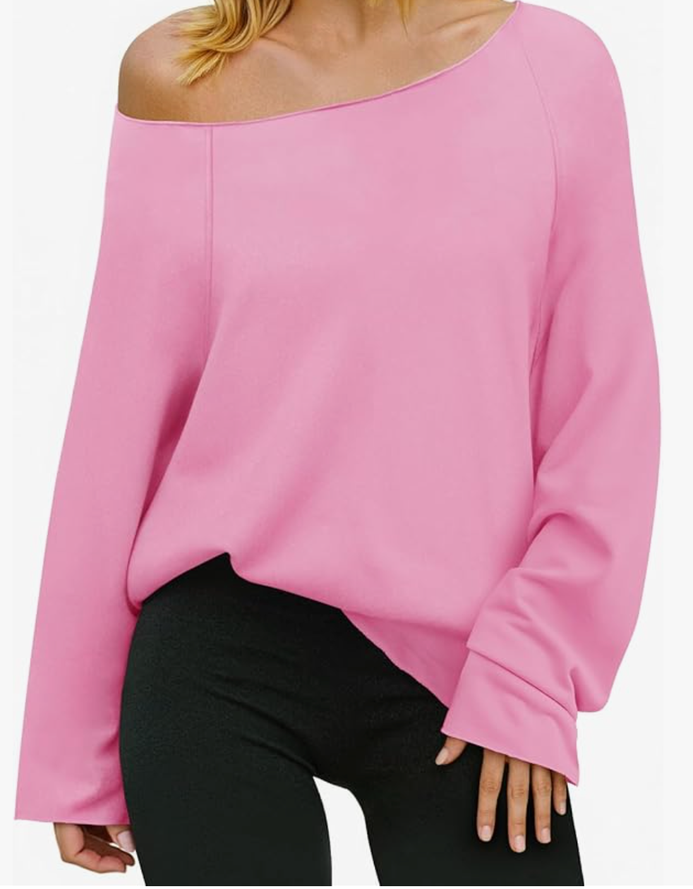 Off The Shoulder Oversized Sweatshirt