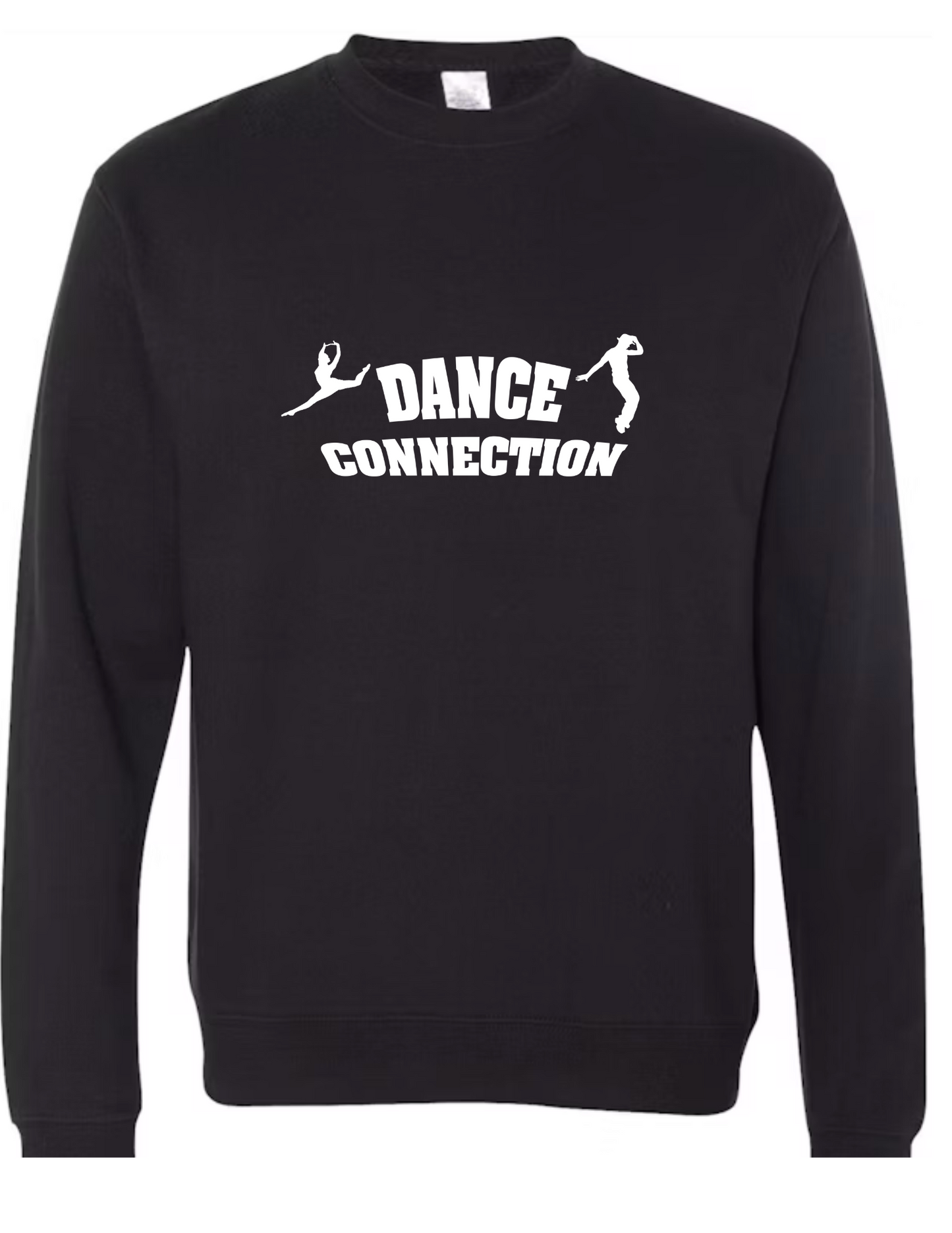 Adult Black Crew Neck Sweatshirt