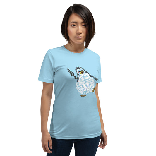 Step Into Christmas Penguin Adult T-Shirt